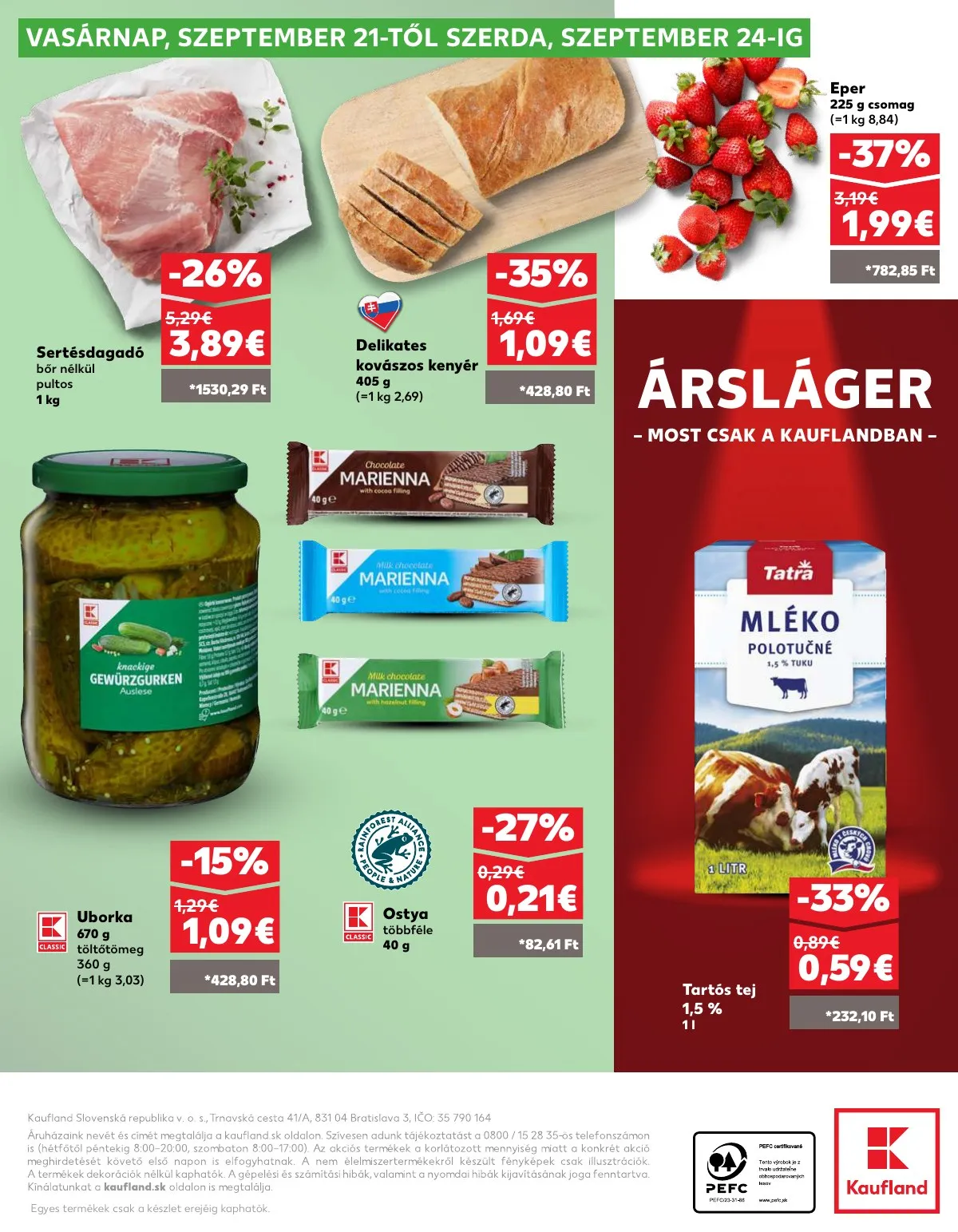 Kaufland akciós újság Pozsony Komarom 09.18–09.24 – 40. oldal
