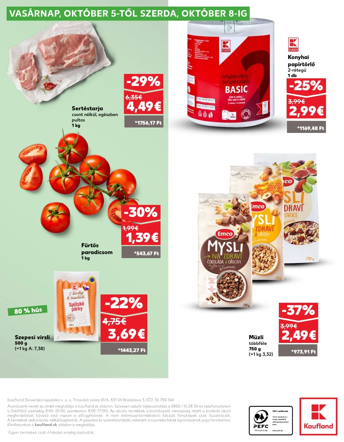 Kaufland akciós újság Pozsony Komarom 10.02–10.08 – 40. oldal