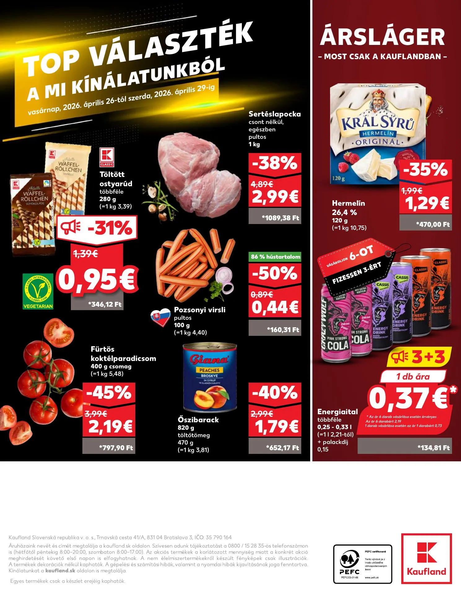 Kaufland akciós újság Pozsony Komarom 04.23–04.29 – 34. oldal