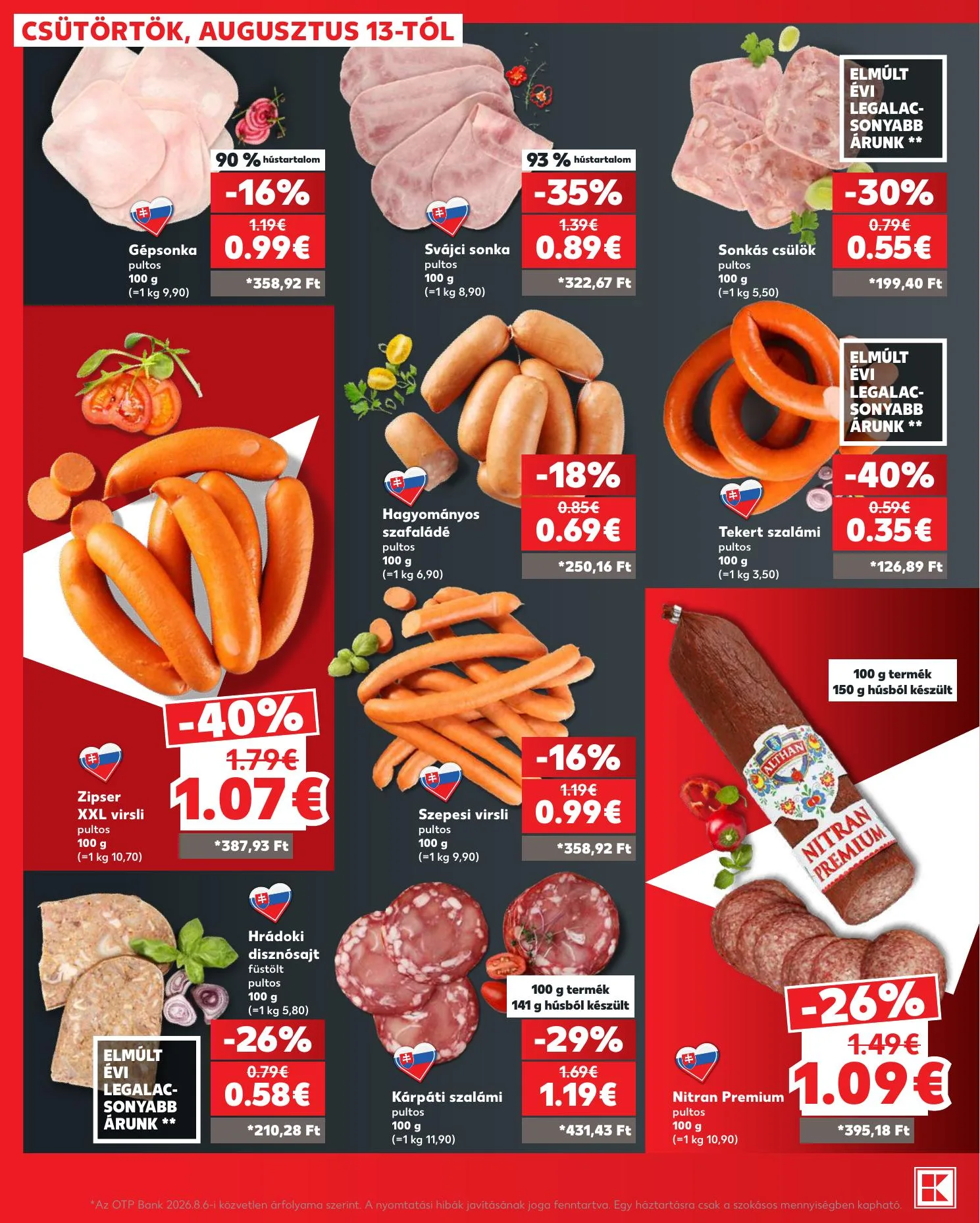 Kaufland akciós újság Pozsony Komarom 08.13–08.19 – 10. oldal