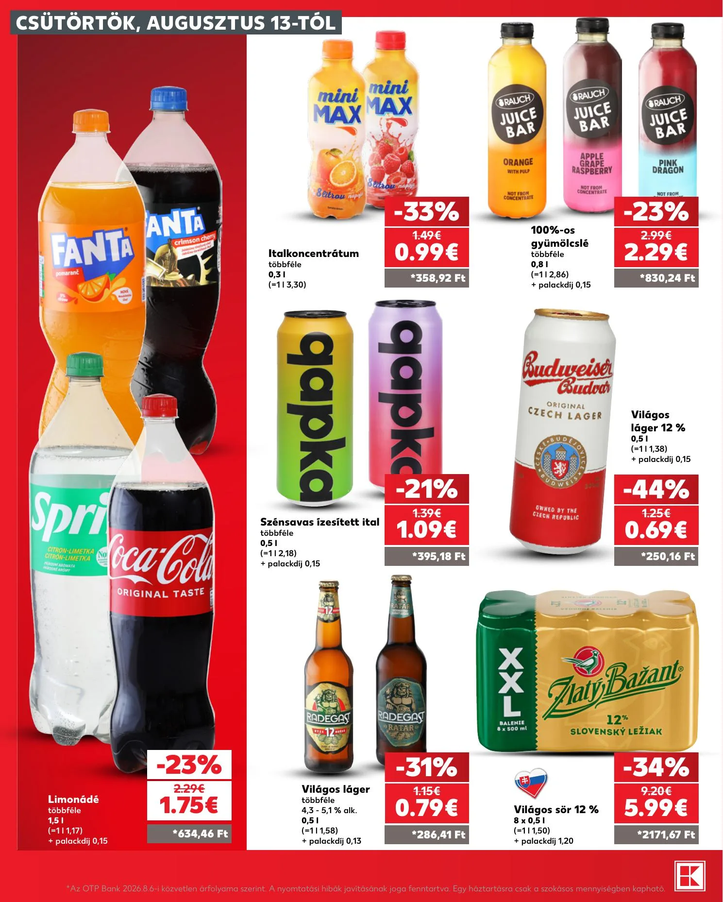 Kaufland akciós újság Pozsony Komarom 08.13–08.19 – 26. oldal
