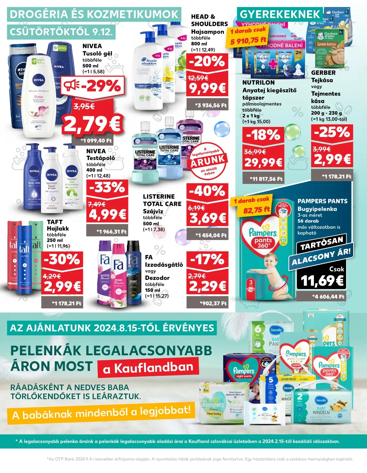 Kaufland akciós újság Somorja Dunaszerdahely Nagymegyer 09.12–09.18 – 30. oldal