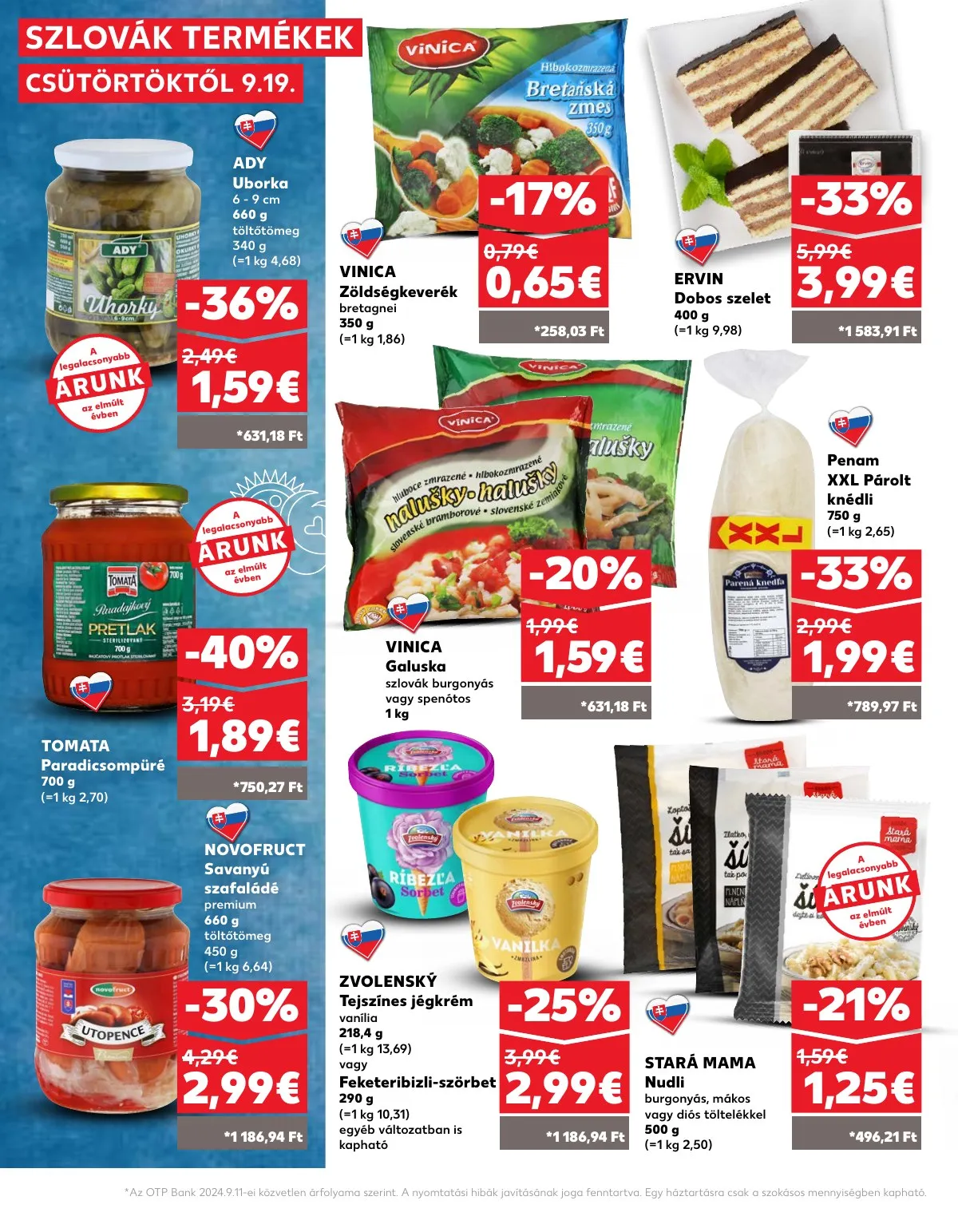 Kaufland akciós újság Somorja Dunaszerdahely Nagymegyer 09.19–09.25 – 18. oldal