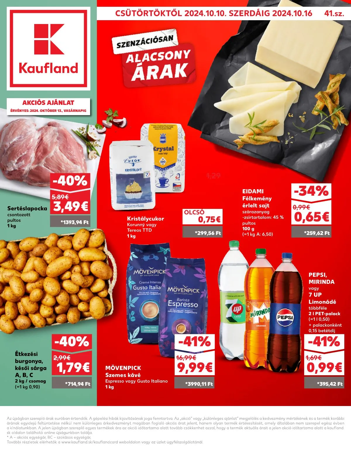 Kaufland akciós újság Somorja Dunaszerdahely Nagymegyer 10.10–10.16