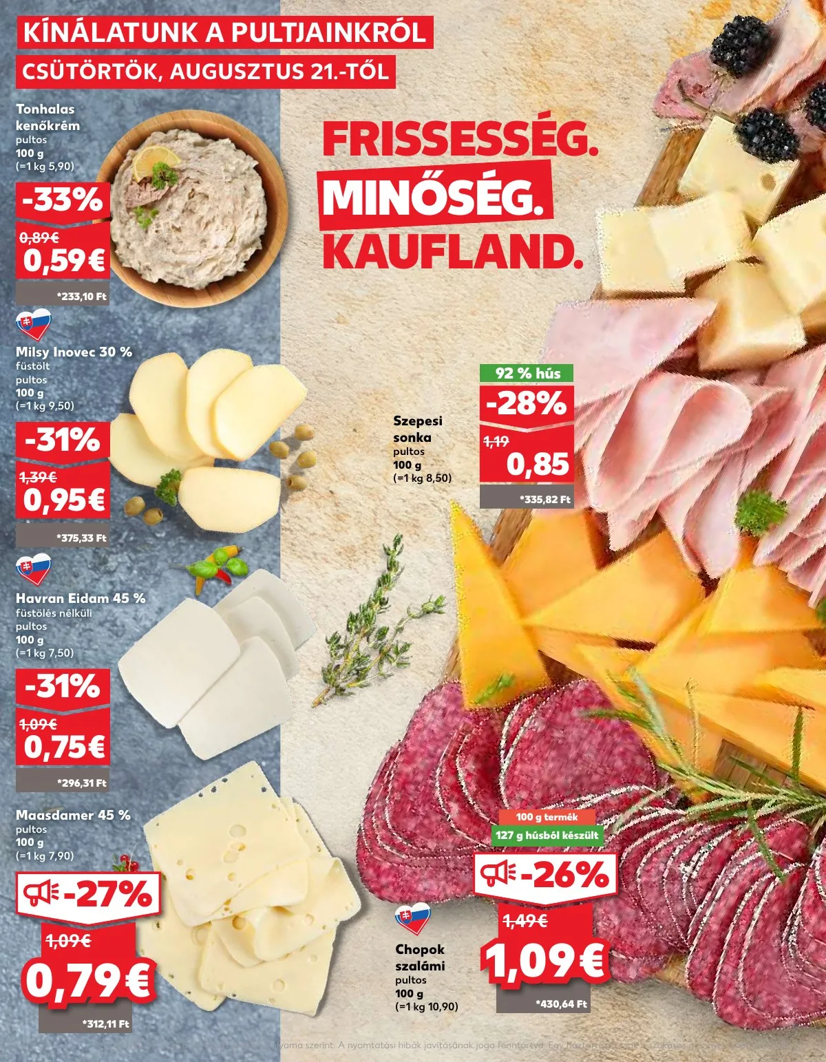 Kaufland akciós újság Somorja 08.21–08.28 – 12. oldal