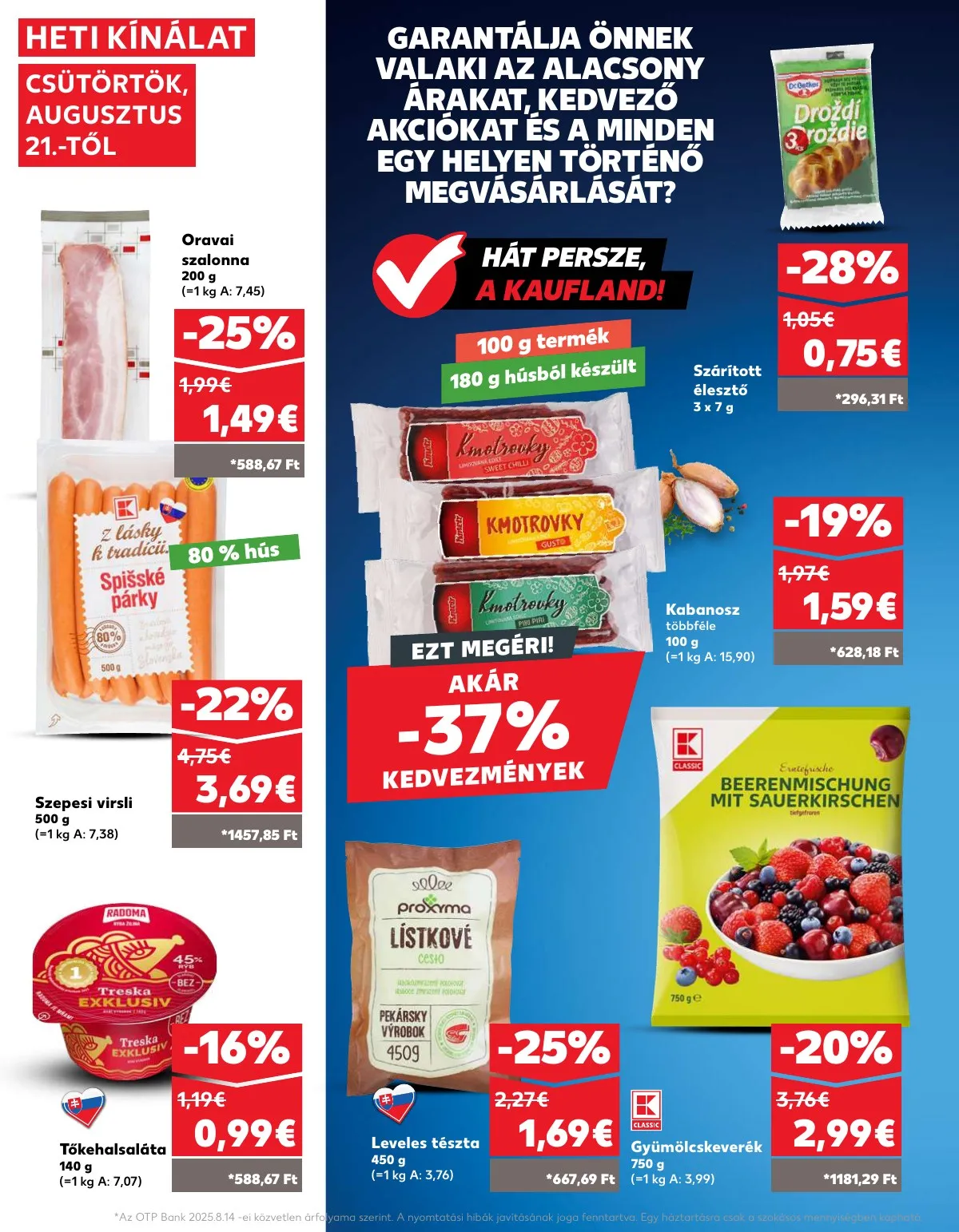 Kaufland akciós újság Somorja 08.21–08.28 – 16. oldal