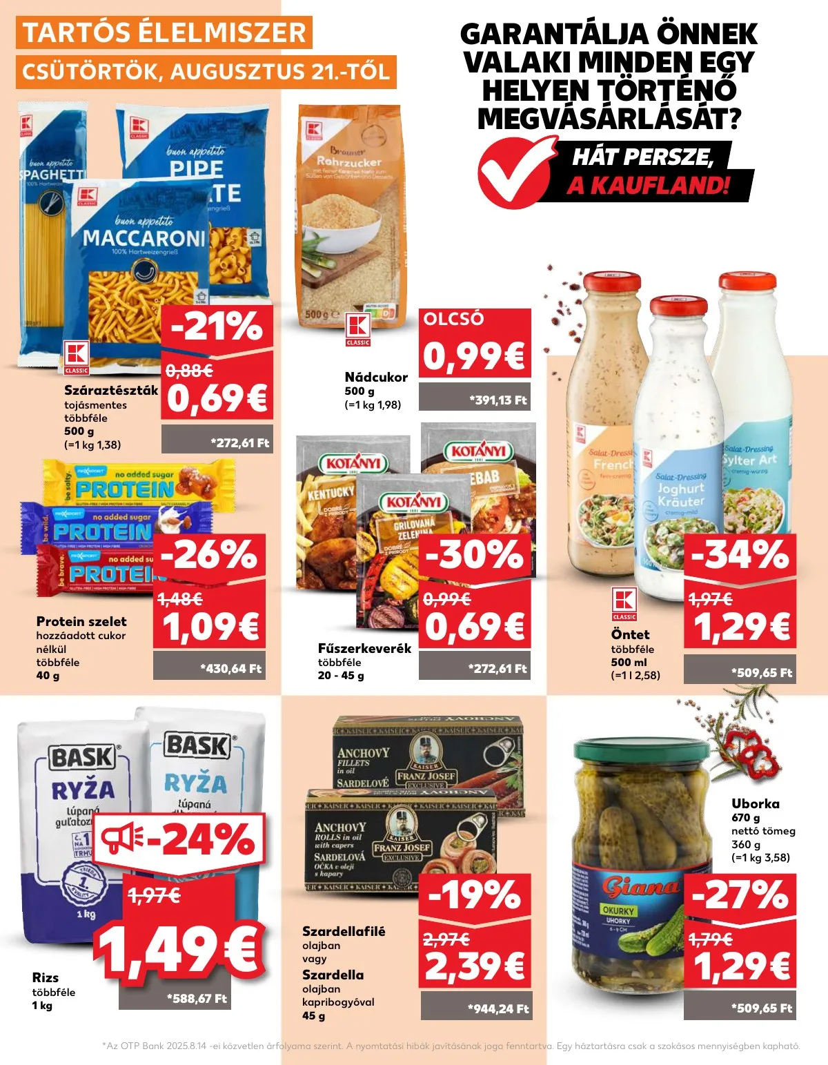 Kaufland akciós újság Somorja 08.21–08.28 – 28. oldal