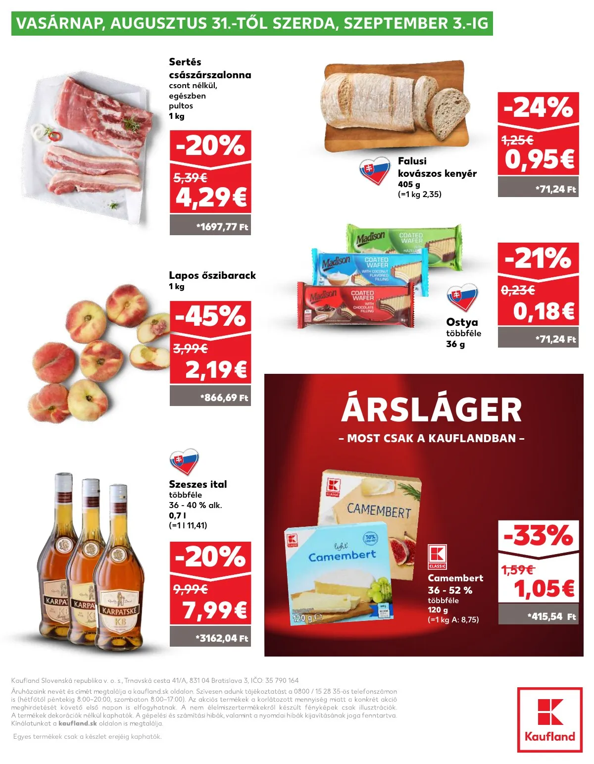 Kaufland akciós újság Somorja 08.28–09.03 – 40. oldal