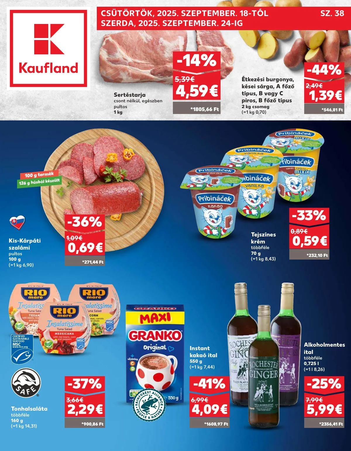 Kaufland akciós újság Somorja 09.18–09.24