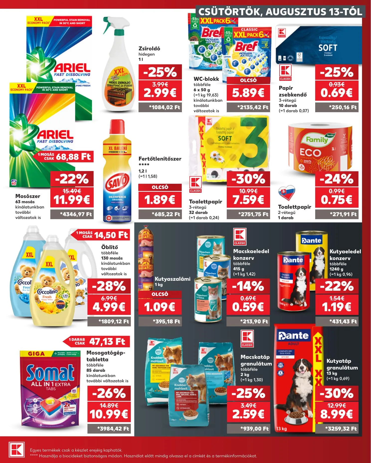 Kaufland akciós újság Somorja 08.13–08.19 – 29. oldal
