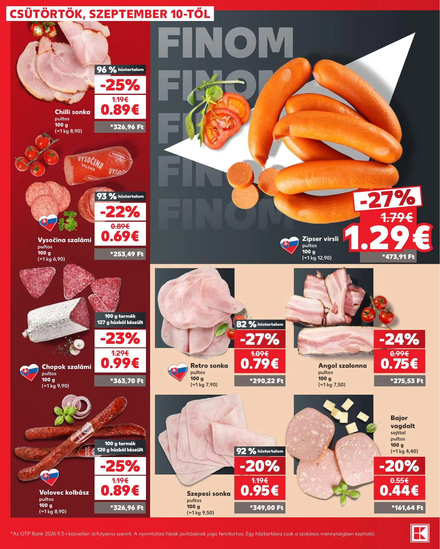 Kaufland akciós újság Szlovákia Dunaszerdahely Nagymegyer 09.10–09.16 – 14. oldal