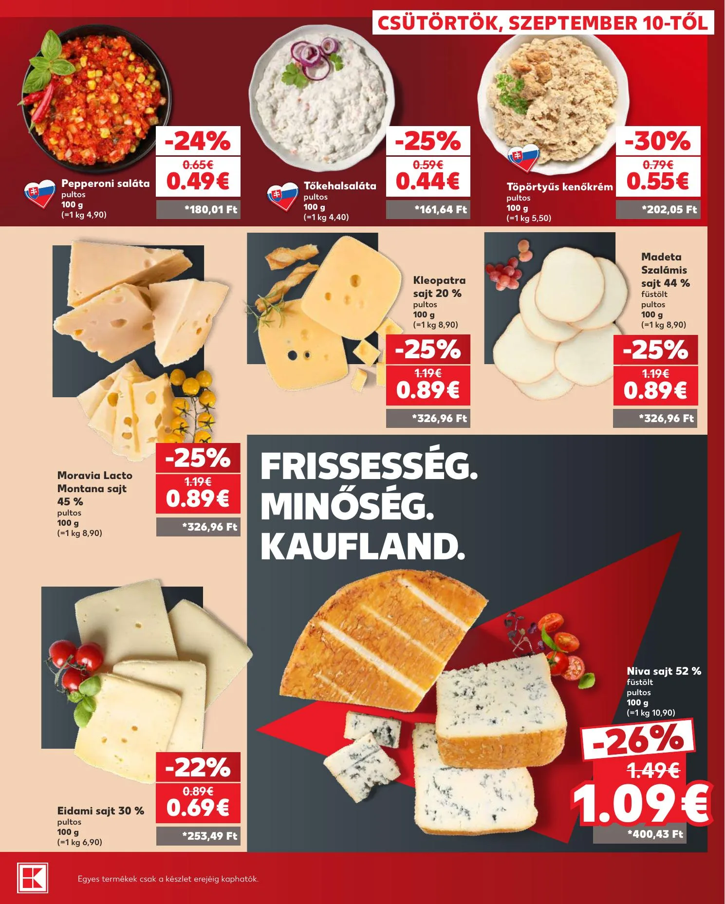 Kaufland akciós újság Szlovákia Dunaszerdahely Nagymegyer 09.10–09.16 – 15. oldal