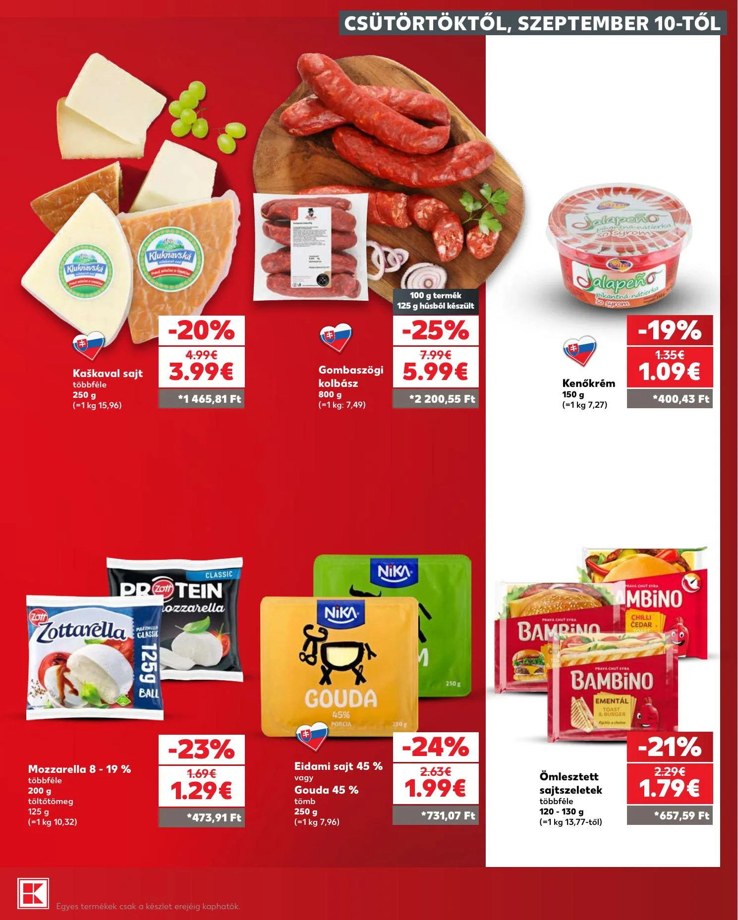 Kaufland akciós újság Szlovákia Dunaszerdahely Nagymegyer 09.10–09.16 – 17. oldal