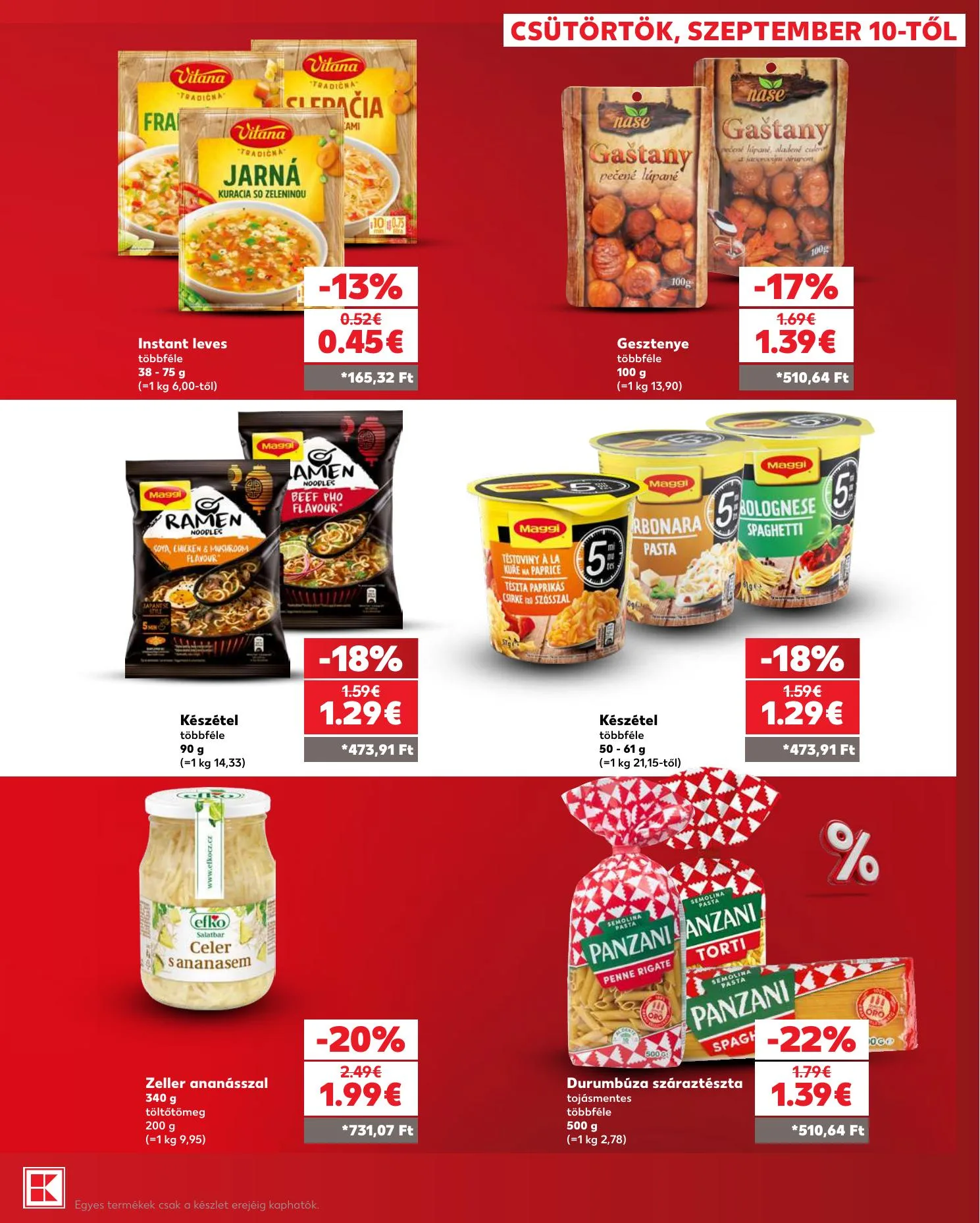 Kaufland akciós újság Szlovákia Dunaszerdahely Nagymegyer 09.10–09.16 – 19. oldal