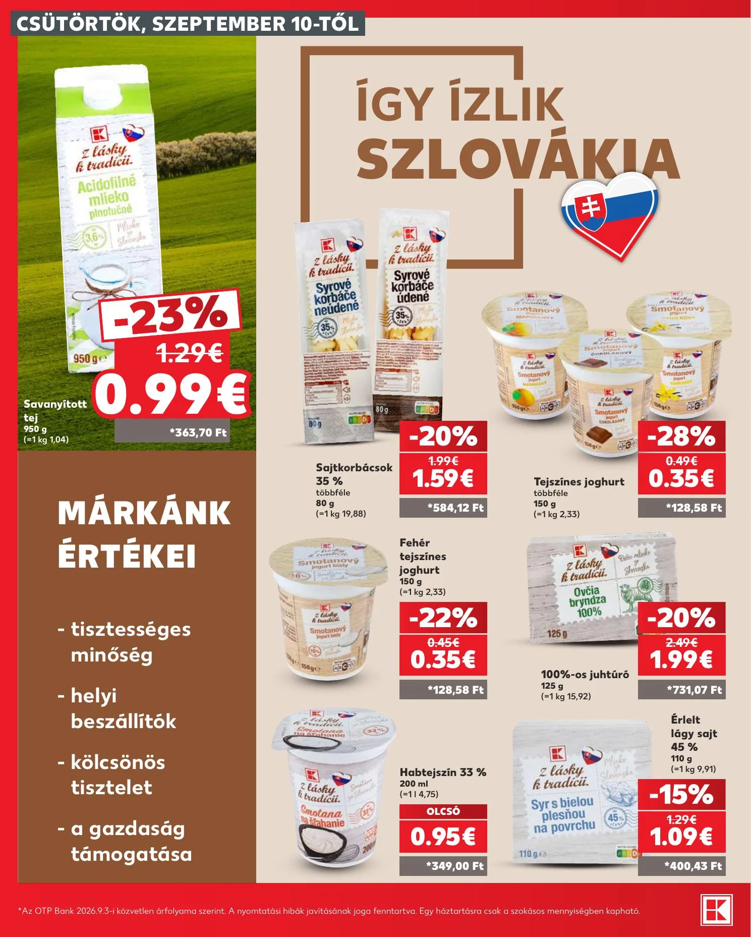 Kaufland akciós újság Szlovákia Dunaszerdahely Nagymegyer 09.10–09.16 – 28. oldal