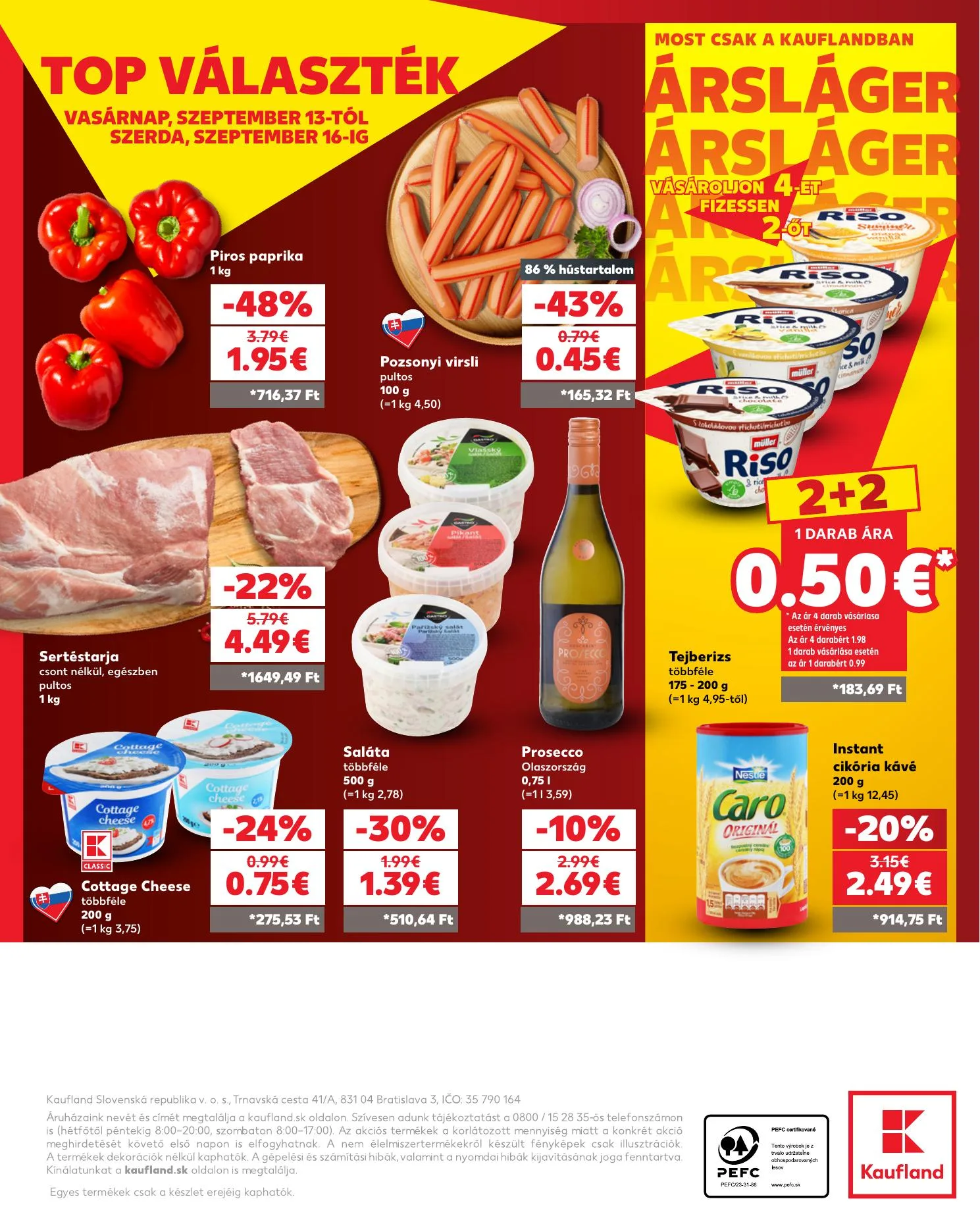 Kaufland akciós újság Szlovákia Dunaszerdahely Nagymegyer 09.10–09.16 – 42. oldal