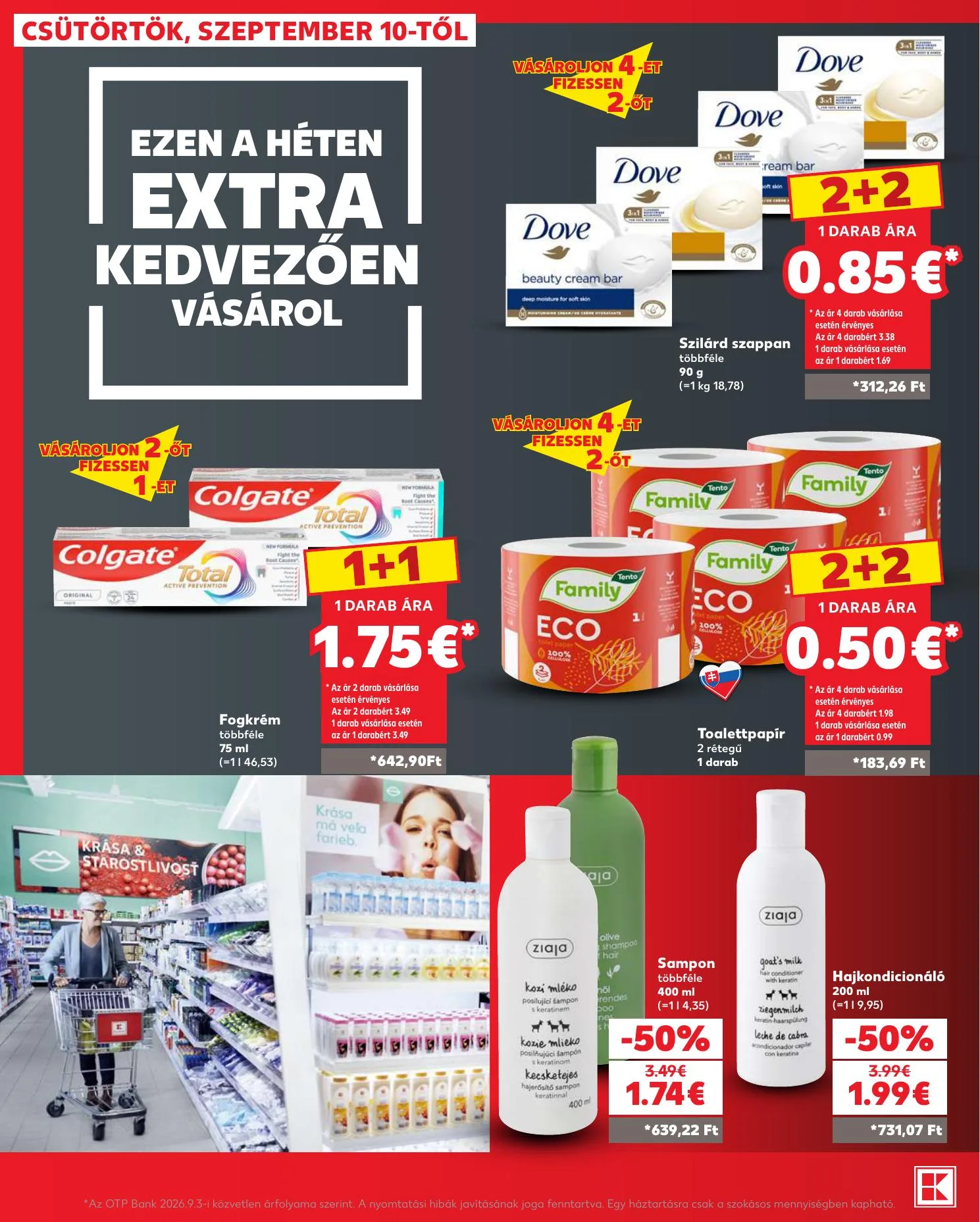 Kaufland akciós újság Szlovákia Losonc Rozsnyo Toketerebes Nagykurtos 09.10–09.16 – 34. oldal
