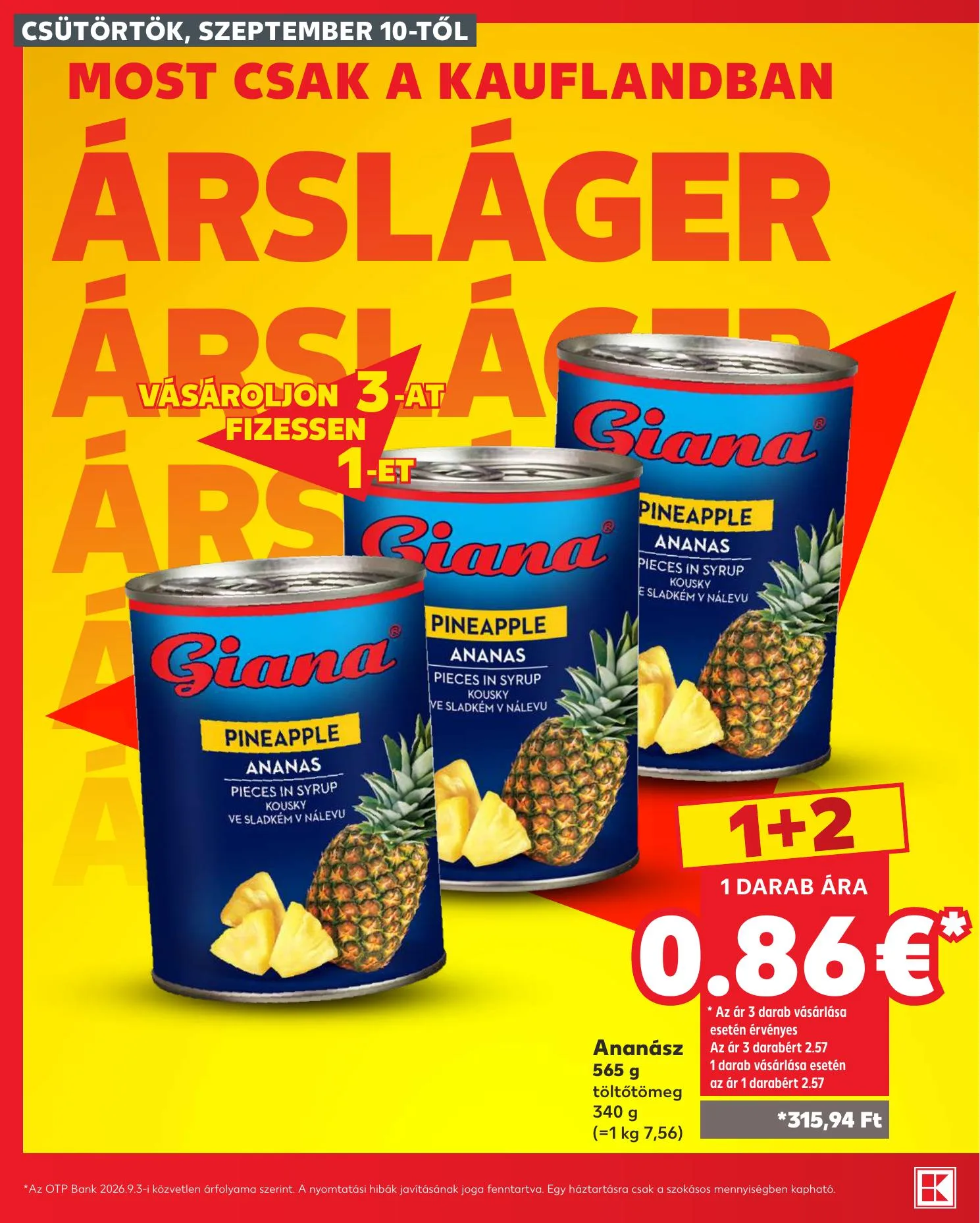 Kaufland akciós újság Szlovákia Pozsony Komarom 09.10–09.16 – 4. oldal