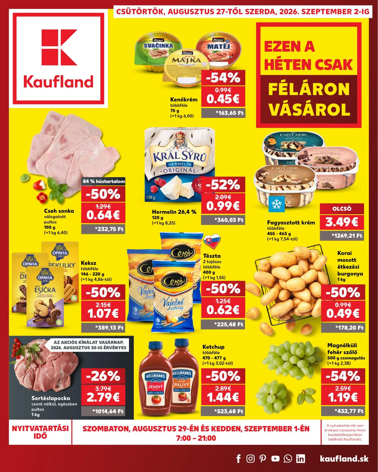 Kaufland akciós újság Szlovákia Somorja 09.08–10.02