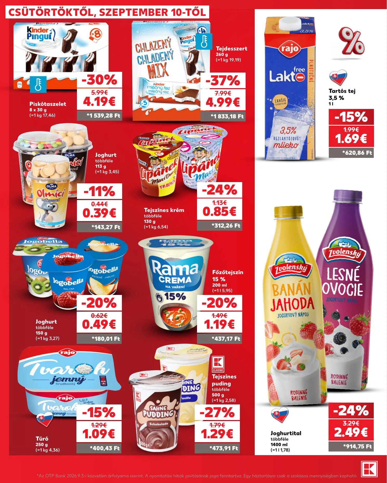 Kaufland akciós újság Szlovákia Somorja 09.10–09.16 – 16. oldal