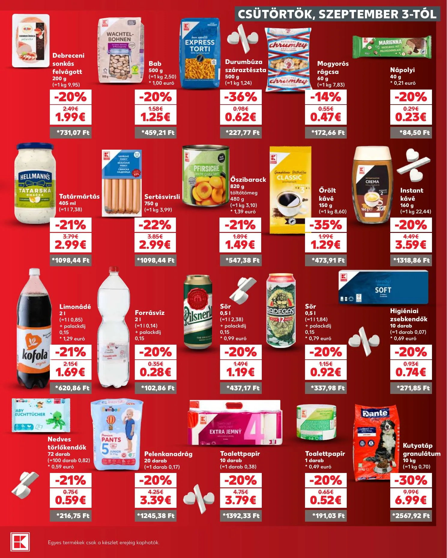 Kaufland akciós újság Szlovákia Somorja 09.10–09.16 – 3. oldal