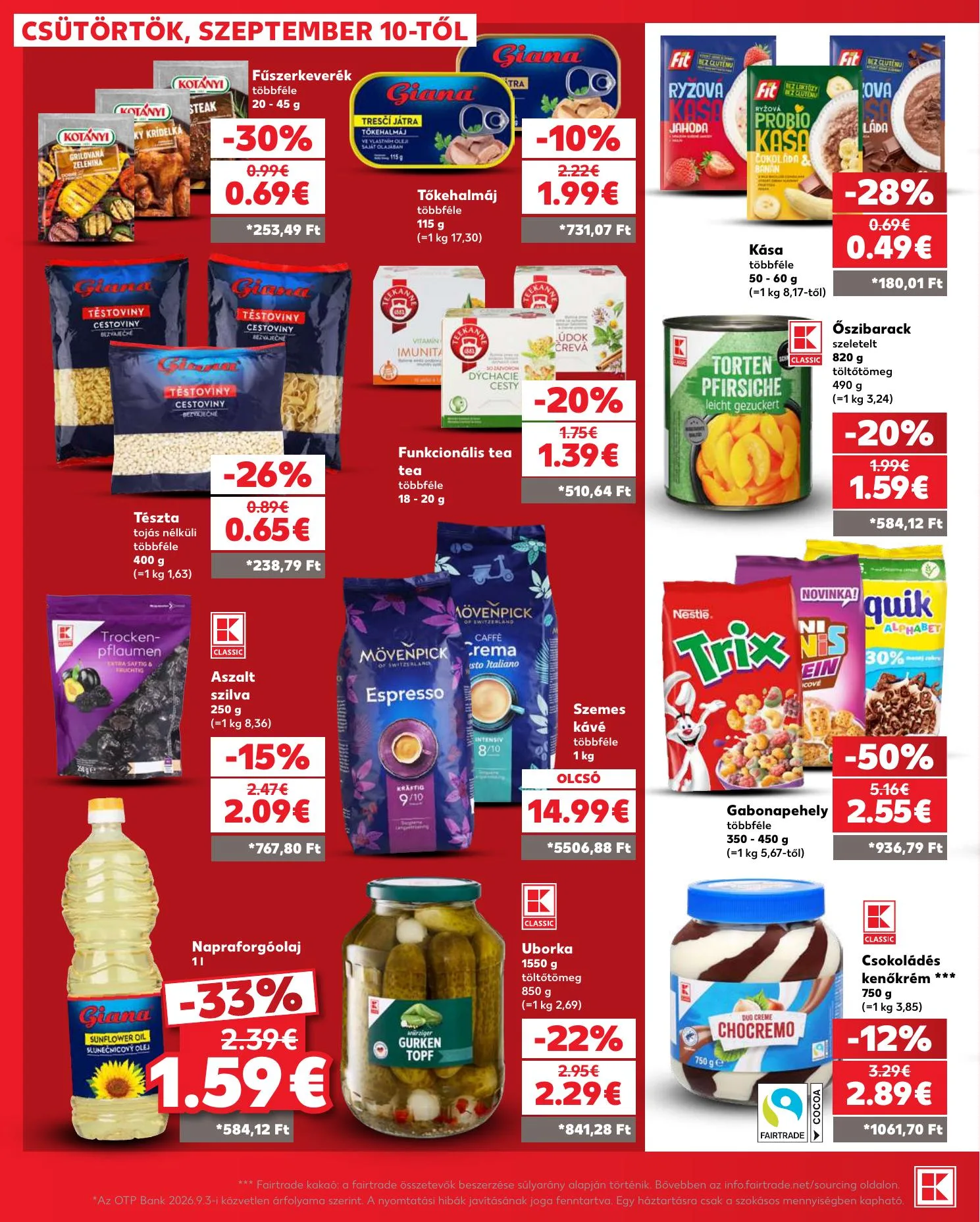 Kaufland akciós újság Szlovákia Somorja 09.10–09.16 – 30. oldal