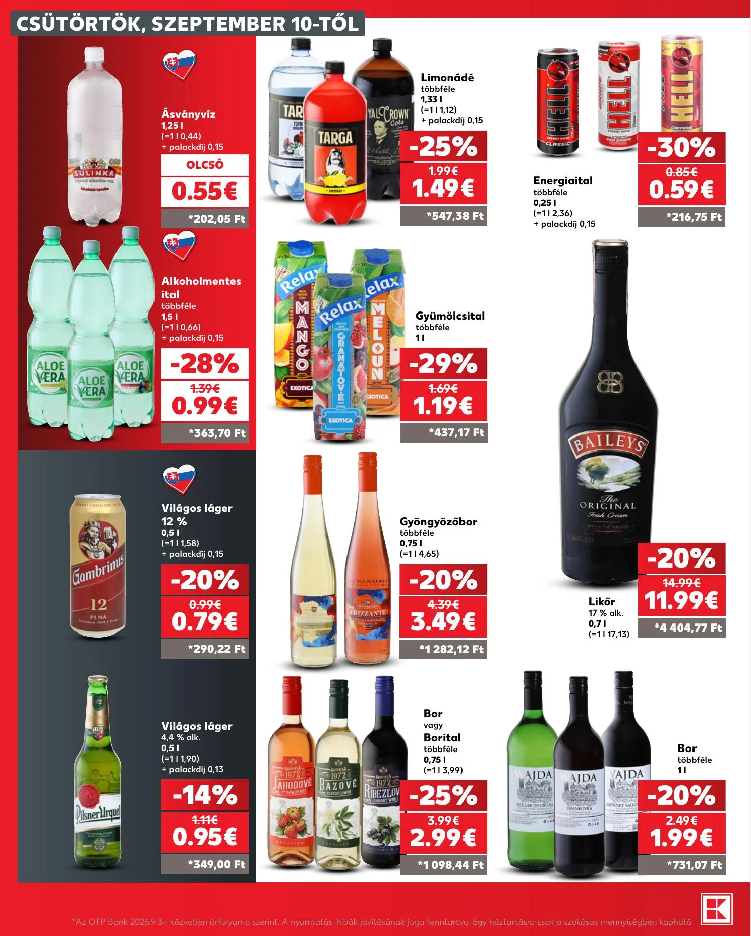 Kaufland akciós újság Szlovákia Somorja 09.10–09.16 – 32. oldal