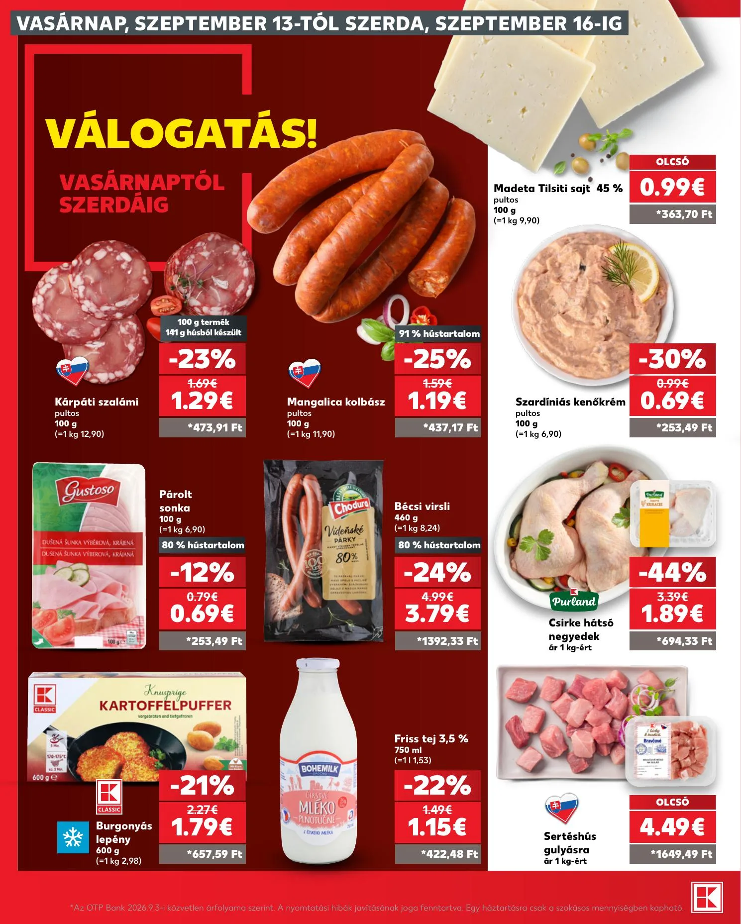 Kaufland akciós újság Szlovákia Somorja 09.10–09.16 – 40. oldal
