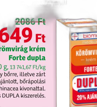 Biomed Körömvirág krém Forte dupla