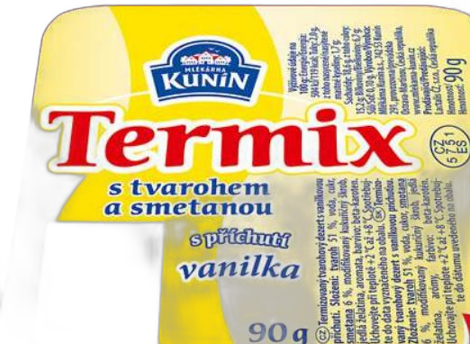 Kunin Termix túródesszert, vanília