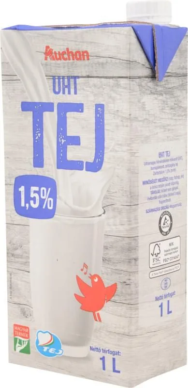 Auchan Kedvenc UHT dobozos tej