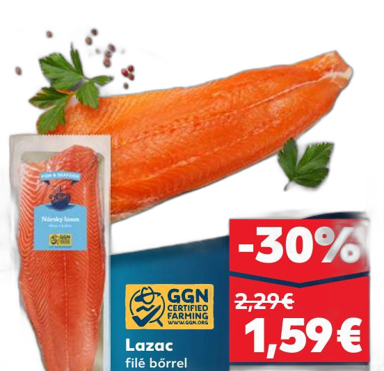 Lazac filé bőrrel