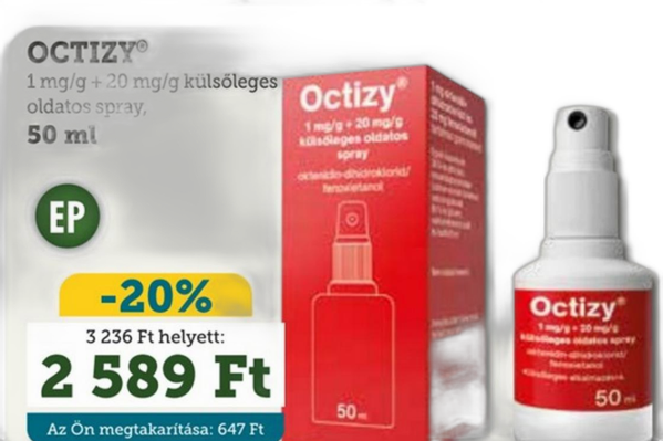 OCTIZY /g + /g külsőleges oldatos spray