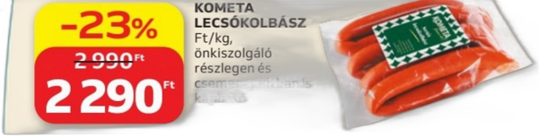 KOMETA Lecsókolbász