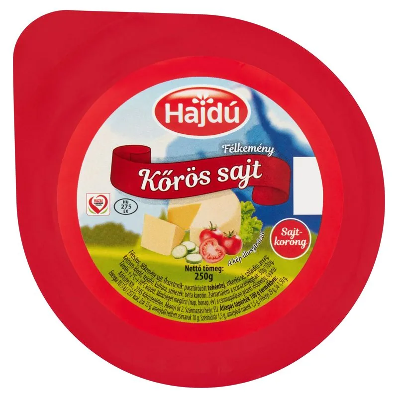 Hajdú körözéses light sajt
