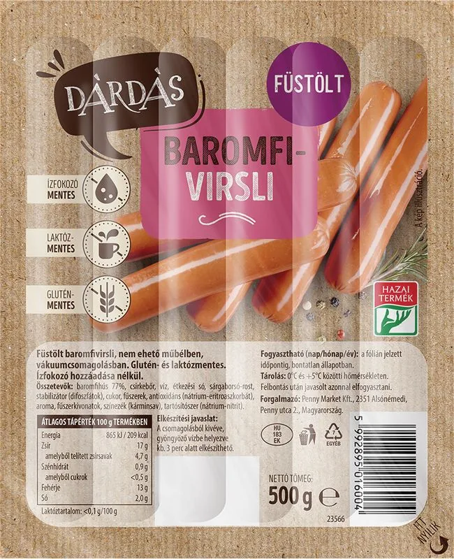 Privát baromfi virsli