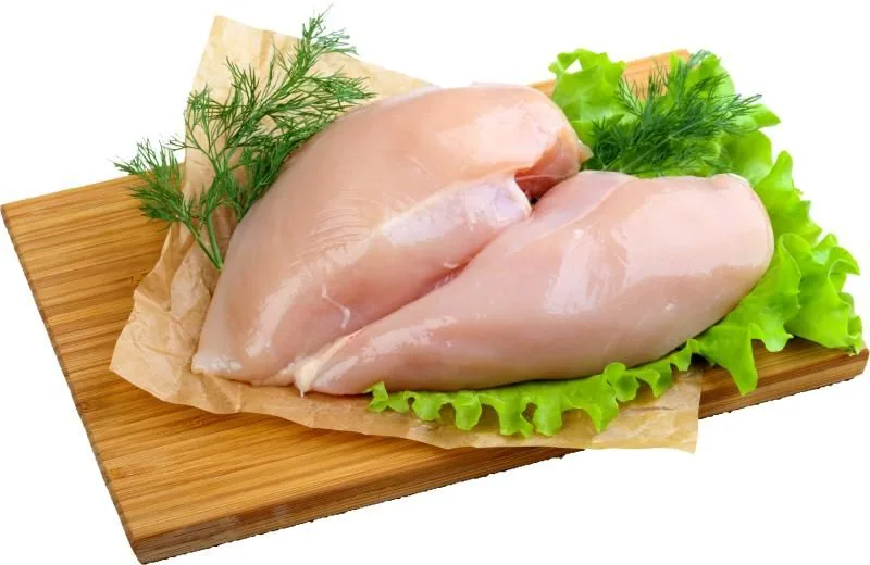 Friss vákuumcsomagolt csirke belsőfilé