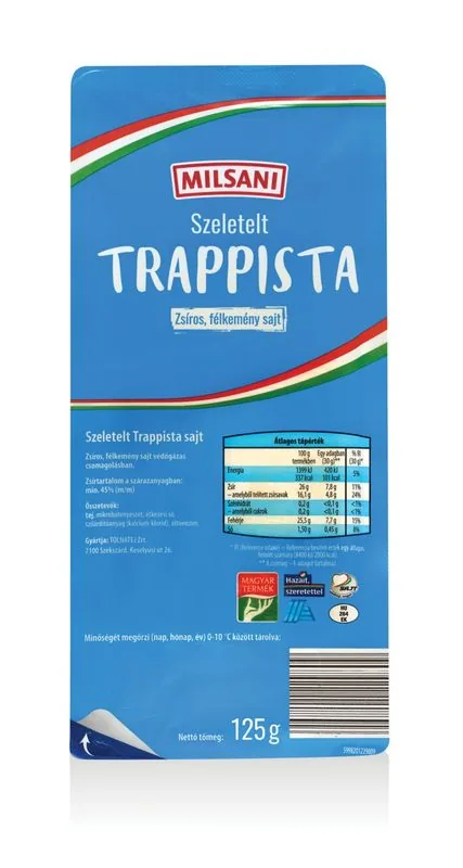 Magyar szeletelt trappista sajt