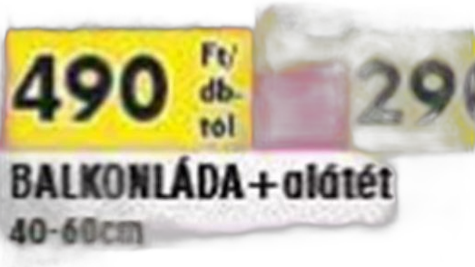 Balkonláda + alátét