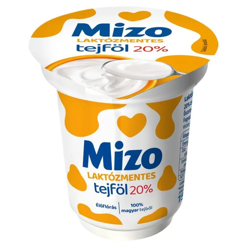 Mizo laktózmentes tejföl 20%