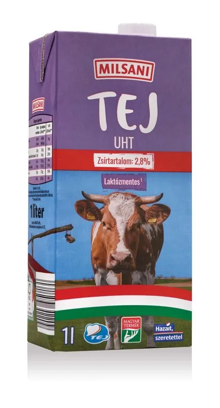 Milsani laktózmentes uht tej 2,8%
