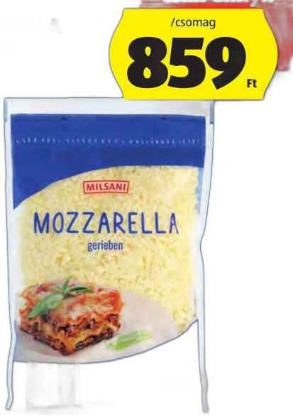 Reszelt mozzarella