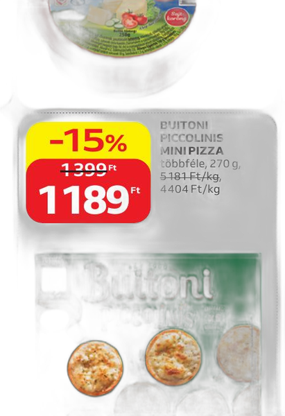 Buitoni piccolinis mini pizza