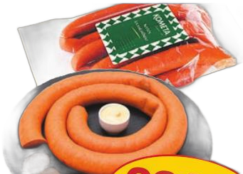 Kométa sertés lecsókolbász