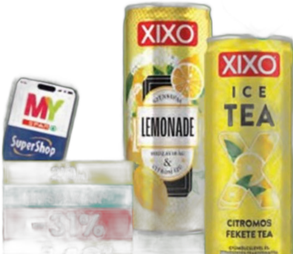 XIXO szénsavas üdítőital, jegestea