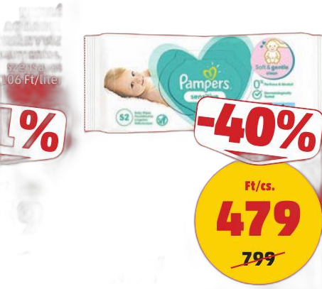 Pampers Sensitive törlőkendő