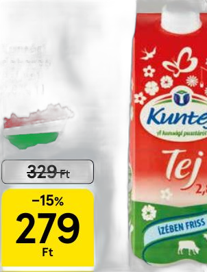 Kunsági dobozos ESL tej 2,8%