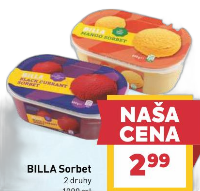 BILLA Sorbet