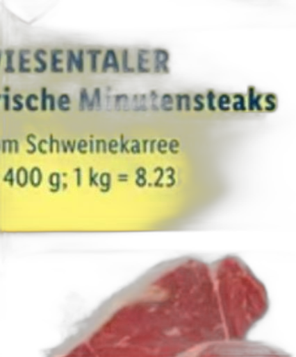 Wiesentaler selection frisches rib-eye steak oder rumpsteak vom rind